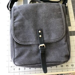Black denim Kenneth Cole Reaction crossbody bag